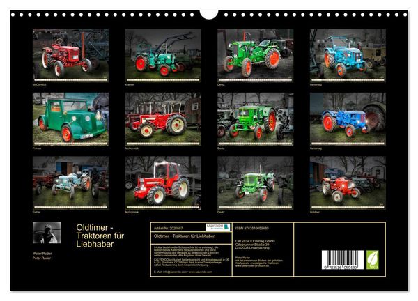 Produktbild: Oldtimer - Traktoren f&uuml;r Liebhaber (Wandkalender 2026 DIN A3 quer), CALVENDO Monatskalender