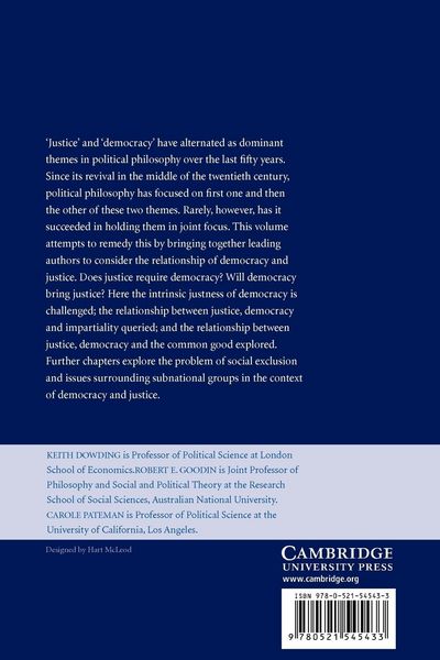 Produktbild: Justice and Democracy