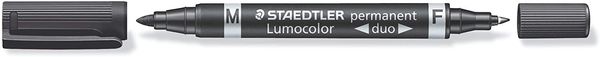 Produktbild: STAEDTLER Permanent Marker Lumocolor schwarz 4er Set