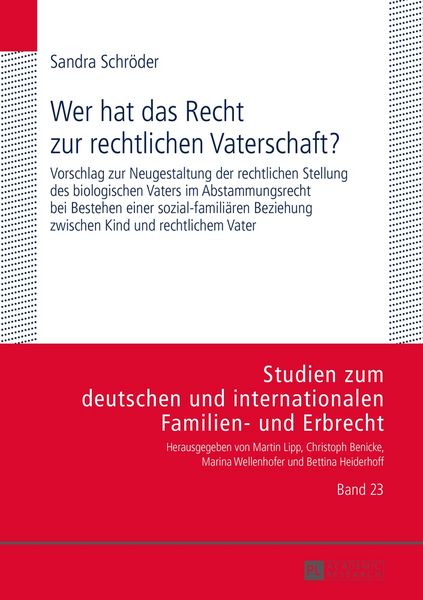 Produktbild: Wer hat das Recht zur rechtlichen Vaterschaft?