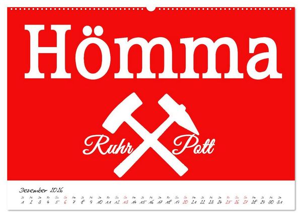Produktbild: Ruhrpott Vokabeln (hochwertiger Premium Wandkalender 2026 DIN A2 quer), Kunstdruck in Hochglanz