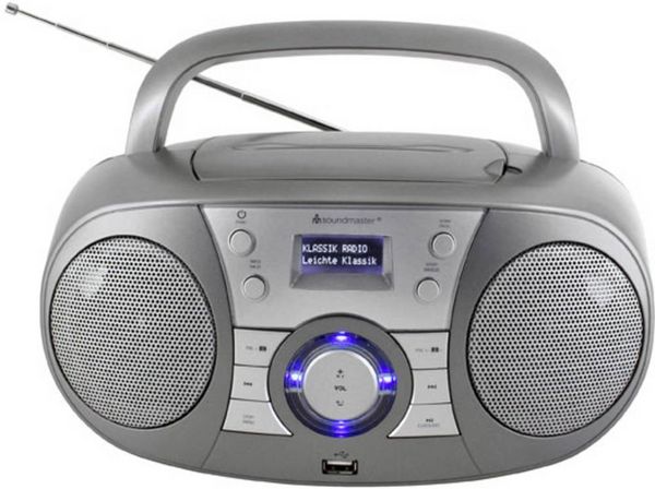 Produktbild: Soundmaster SCD1800TI CD-Radio DAB+, UKW AUX, Bluetooth&reg;, CD, USB Grau