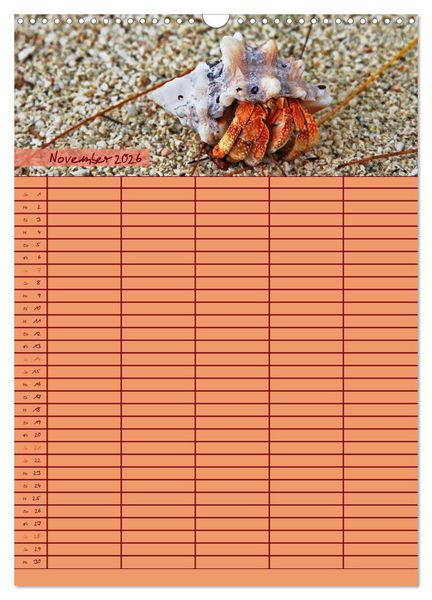 Produktbild: Tierischer Familienplaner (Wandkalender 2026 DIN A3 hoch), CALVENDO Monatskalender