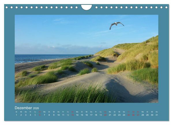 Produktbild: Sandd&uuml;nen an der Nordsee in den Niederlanden (Wandkalender 2026 DIN A4 quer), CALVENDO Monatskalender
