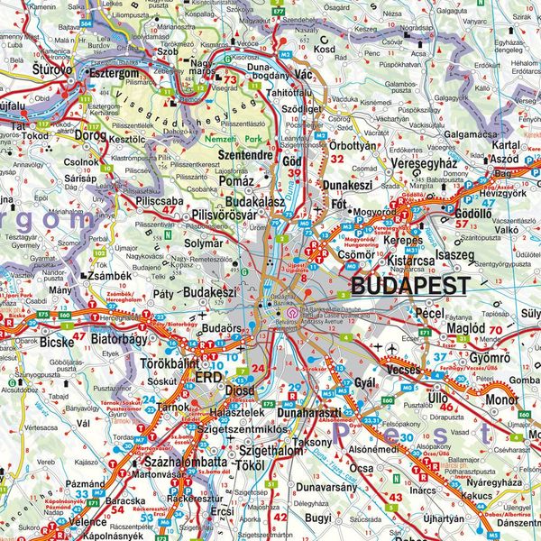 Ungarn, Straßenkarte 1:400.000, freytag & berndt