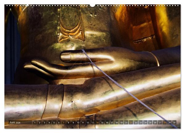 Produktbild: Buddhas tief im Fels (Wandkalender 2026 DIN A2 quer), CALVENDO Monatskalender