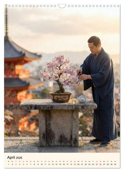 Produktbild: Spirit of Bonsai &ndash; Japanische Meisterwerke 2026 (Wandkalender 2026 DIN A3 hoch), CALVENDO Monatskalender