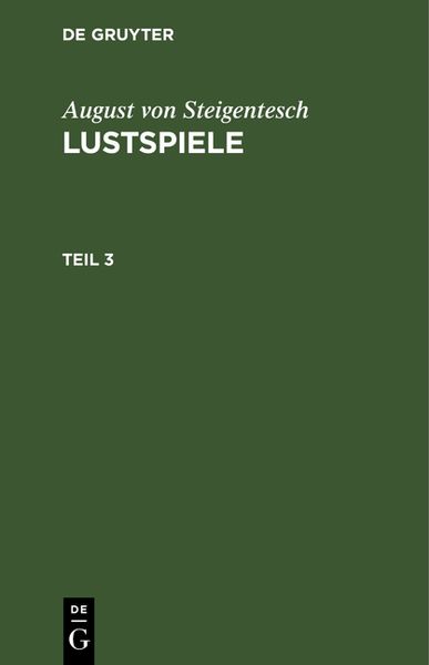 Produktbild: Lustspiele. Teil 3