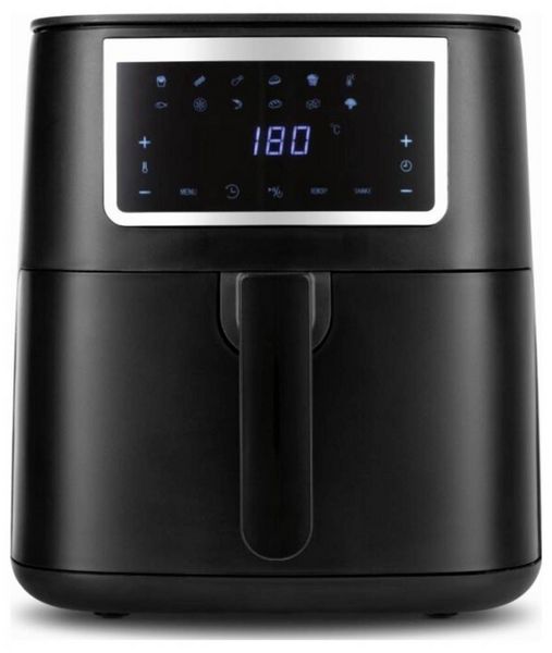 Produktbild: GourmetMaxx GOURMETmaxx Hei&szlig;luft-Fritteuse Digital 7l 1700W schwarz matt/Edelstahl Hei&szlig;luft-Fritteuse 6.5 l 1700 W Schwarz