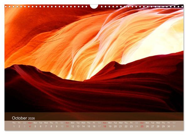 Produktbild: Lights and Colours of the Antelope Canyon (Wall Calendar 2026 DIN A3 landscape), CALVENDO 12 Month Wall Calendar