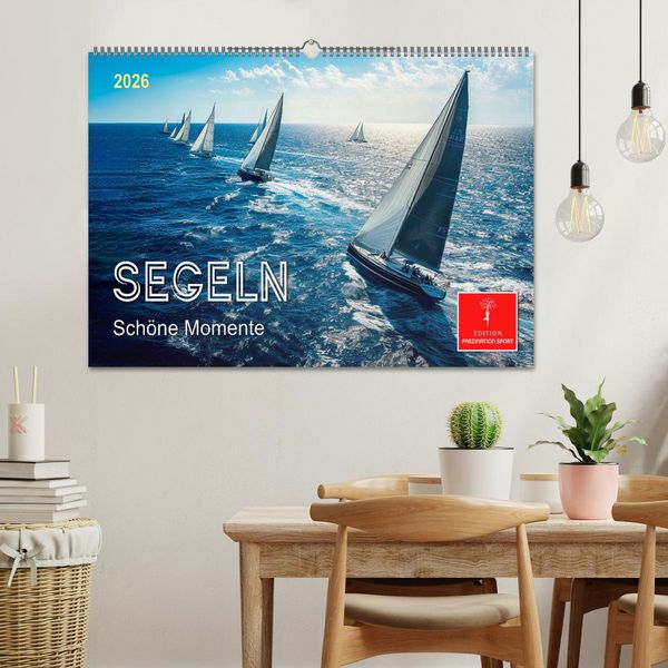 Produktbild: Segeln - sch&ouml;ne Momente (Wandkalender 2026 DIN A2 quer), CALVENDO Monatskalender