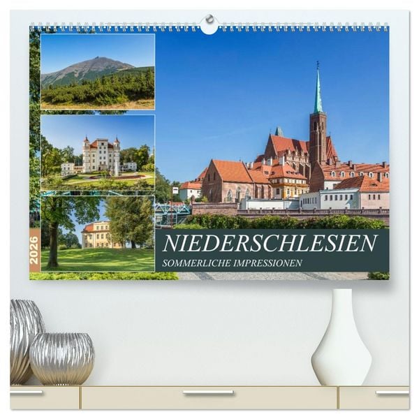 Produktbild: NIEDERSCHLESIEN Sommerliche Impressionen (hochwertiger Premium Wandkalender 2026 DIN A2 quer), Kunstdruck in Hochglanz