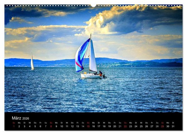 Produktbild: Bodensee-Schiffe und Boote (hochwertiger Premium Wandkalender 2026 DIN A2 quer), Kunstdruck in Hochglanz