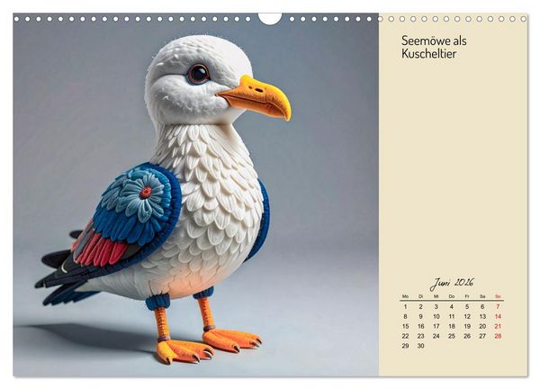 Produktbild: Vogelwelt, lustig, bunt und verspielt (Wandkalender 2026 DIN A3 quer), CALVENDO Monatskalender