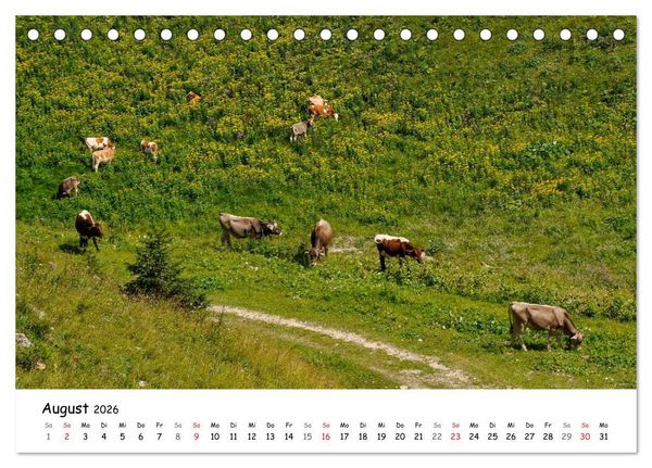 Produktbild: Unterwegs im Allg&auml;u (Tischkalender 2026 DIN A5 quer), CALVENDO Monatskalender