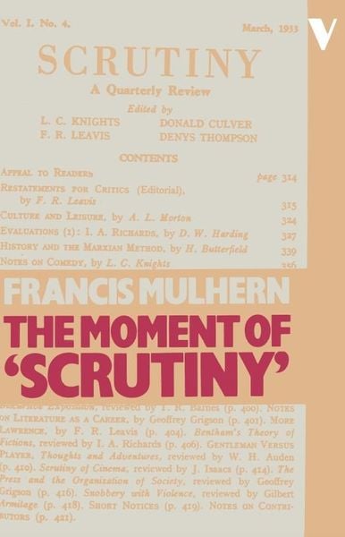 Produktbild: The Moment of "Scrutiny"