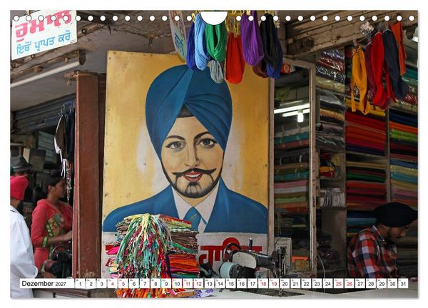 Produktbild: Farbenfrohes Indien (Wandkalender 2027 DIN A4 quer), CALVENDO Monatskalender