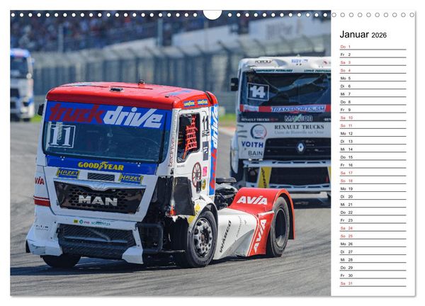 Produktbild: Faszination Truck Rennsport (Wandkalender 2026 DIN A3 quer), CALVENDO Monatskalender