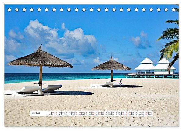 Produktbild: So sch&ouml;n sind die Malediven (Tischkalender 2026 DIN A5 quer), CALVENDO Monatskalender