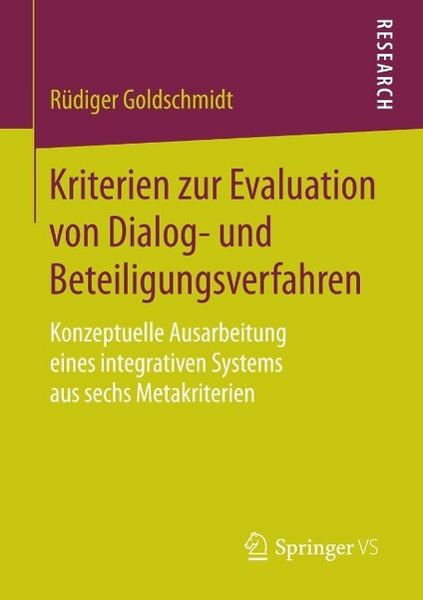 Produktbild: Kriterien zur Evaluation von Dialog- und Beteiligungsverfahren