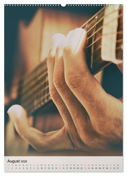 Produktbild: Gitarren Liebe (hochwertiger Premium Wandkalender 2026 DIN A2 hoch), Kunstdruck in Hochglanz
