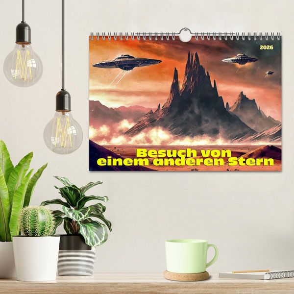 Produktbild: Besuch von einem anderen Stern (Wandkalender 2026 DIN A4 quer), CALVENDO Monatskalender