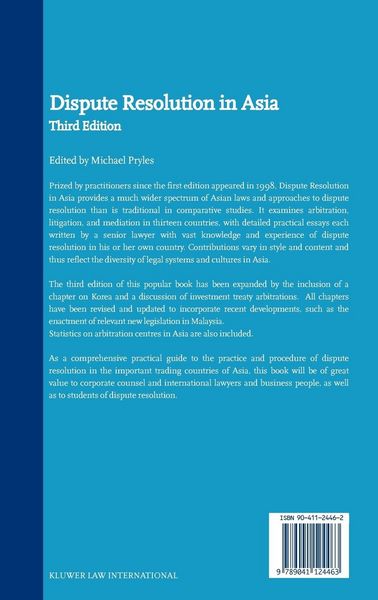 Produktbild: Dispute Resolution in Asia - Third Edition