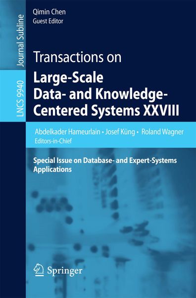 Produktbild: Transactions on Large-Scale Data- and Knowledge-Centered Systems XXVIII