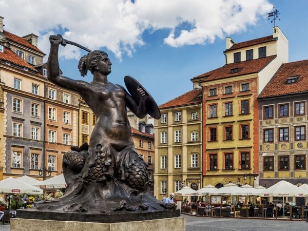 Produktbild: CALVENDO Puzzle Warschauer Sirene, die Wappenfigur der Hauptstadt | 1000 Teile Lege-Gr&ouml;&szlig;e 64x48cm Foto-Puzzle f&uuml;r gl&uuml;ckliche Stunden