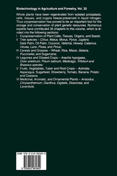 Produktbild: Cryopreservation of Plant Germplasm I