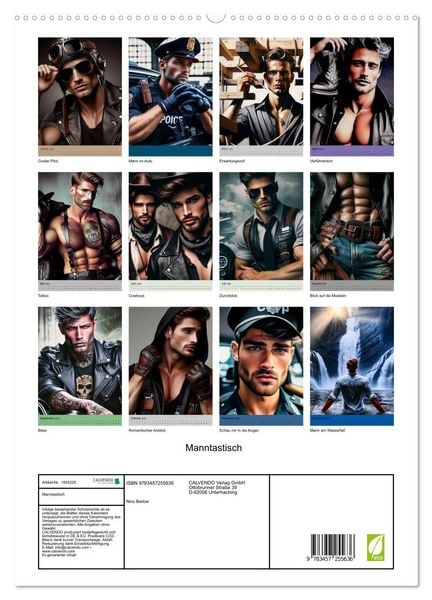 Produktbild: Manntastisch (hochwertiger Premium Wandkalender 2026 DIN A2 hoch), Kunstdruck in Hochglanz