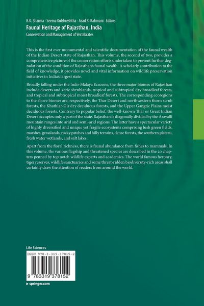 Produktbild: Faunal Heritage of Rajasthan, India