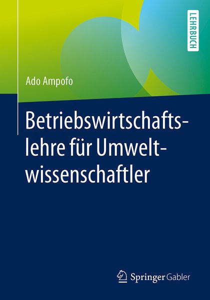 Produktbild: Betriebswirtschaftslehre f&uuml;r Umweltwissenschaftler