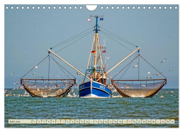 Produktbild: Maritime Augenblicke - Fischkutter (Wandkalender 2026 DIN A4 quer), CALVENDO Monatskalender