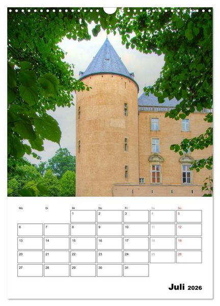 Produktbild: Eindrucksvolle Burgen, malerische Schl&ouml;sser im M&uuml;nsterland (Wandkalender 2026 DIN A3 hoch), CALVENDO Monatskalender