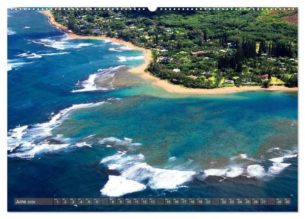 Produktbild: The Paradise of Hawaii (High Quality Premium Wall Calendar 2026 DIN A2 landscape),CALVENDO 12 Month Wall Calendar