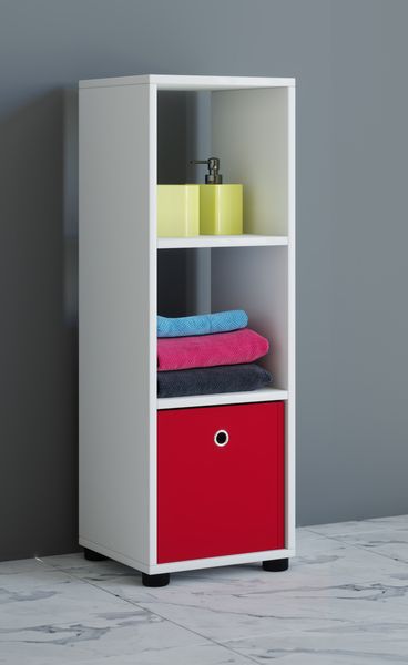 Produktbild: Holz Badm&ouml;bel Midischrank Badregal Benos-3