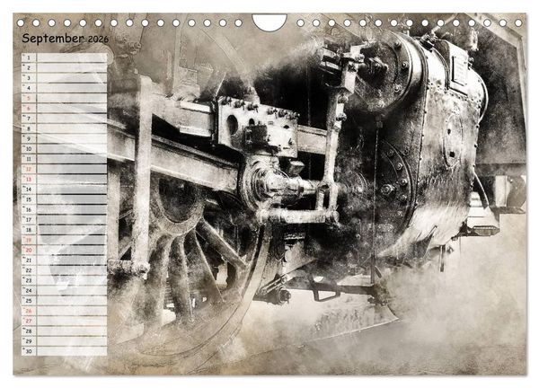 Produktbild: Dampflok Impressionen (Wandkalender 2026 DIN A4 quer), CALVENDO Monatskalender