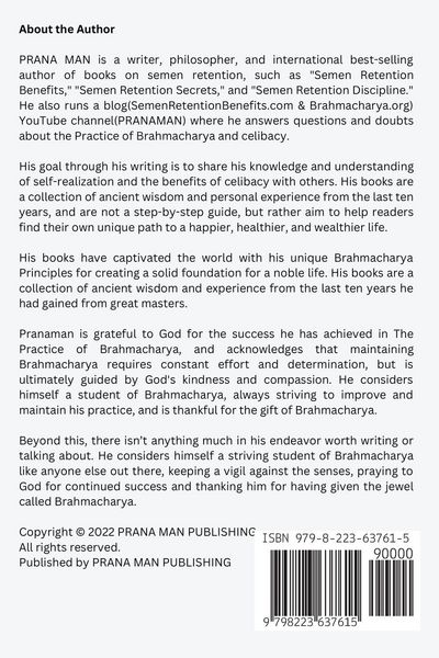 Produktbild: Semen Retention Benefits- Hidden Benefits I Wish I'd Known Earlier. Rediscover Masculinity, Physical, Mental & Spiritual Vitality-Brahmacharya Vol-1
