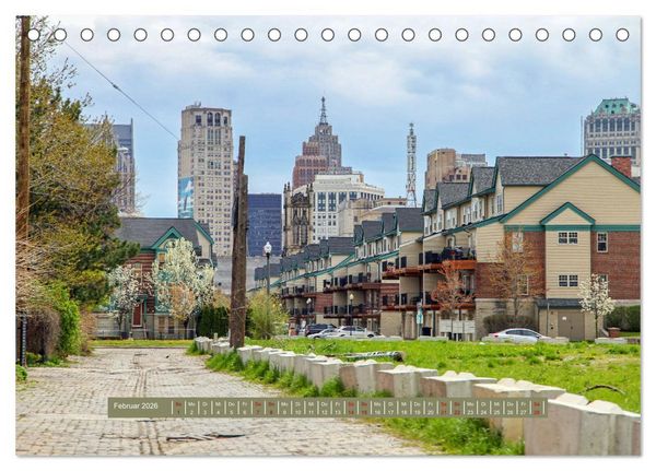 Produktbild: Michigan - Rund um Detroit (Tischkalender 2026 DIN A5 quer), CALVENDO Monatskalender