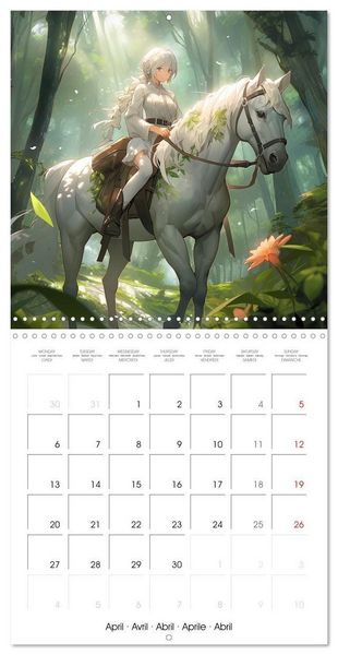 Produktbild: Manga - Time (Wall Calendar 2026 12 &times; 12 Inch) CALVENDO 12 Month Wall Calendar