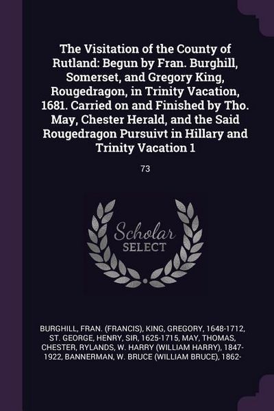 Produktbild: The Visitation of the County of Rutland