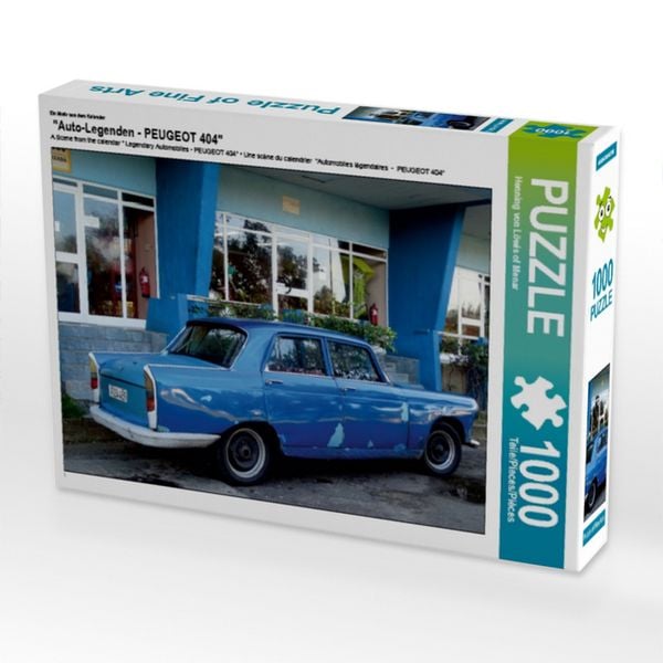 CALVENDO Puzzle Ein Motiv aus dem Kalender 'Auto-Legenden - PEUGEOT 404' | 1000 Teile Lege-Größe 64x48cm Foto-Puzzle für glückliche Stunden
