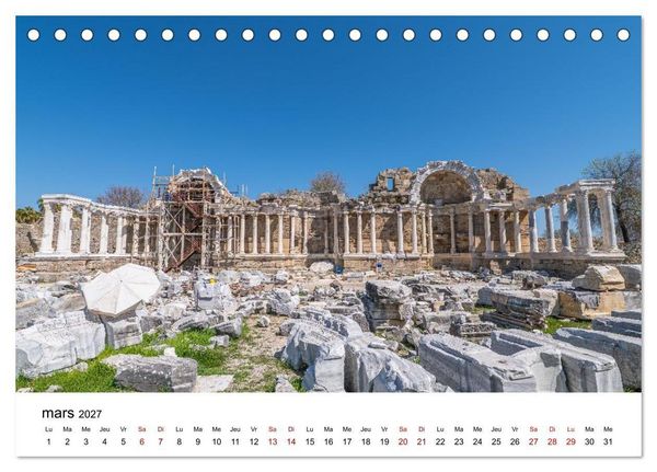 Produktbild: LA RIVIERA TURQUE Antiquit&eacute;. C&ocirc;te. Lumi&egrave;re. (Calendrier de bureau 2027 DIN A5 vertical), CALVENDO calendrier mensuel