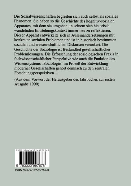 Produktbild: Jahrbuch f&uuml;r Soziologiegeschichte 1995