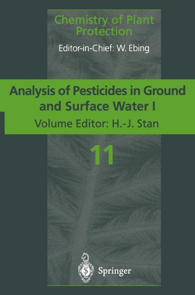 Produktbild: Analysis of Pesticides in Ground and Surface Water I