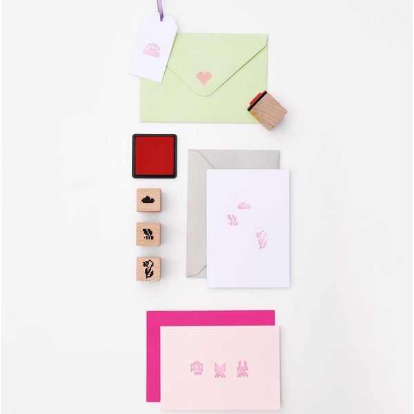 Produktbild: Stempelset Futschikato, Pixel,, 12 Stempel, 1 Stemp