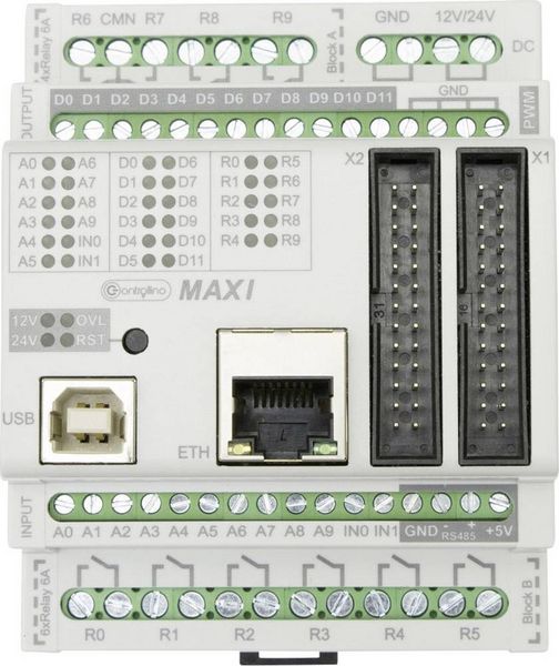 Produktbild: Controllino MAXI 100-100-00 SPS-Steuerungsmodul 12 V/DC, 24 V/DC