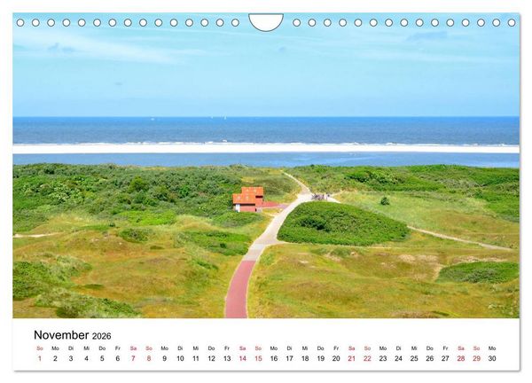 Produktbild: Langeoog - Sommer, Sonne, Strand (Wandkalender 2026 DIN A4 quer), CALVENDO Monatskalender