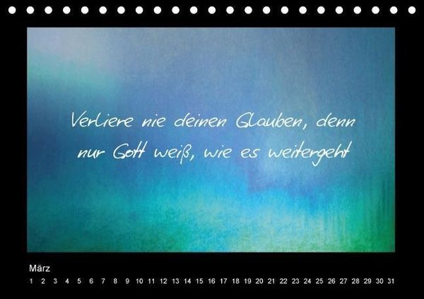Produktbild: Monatsspr&uuml;che (Tischkalender immerw&auml;hrend DIN A5 quer)